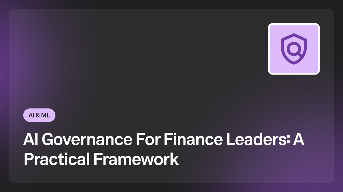 ai governance for finance leaders
