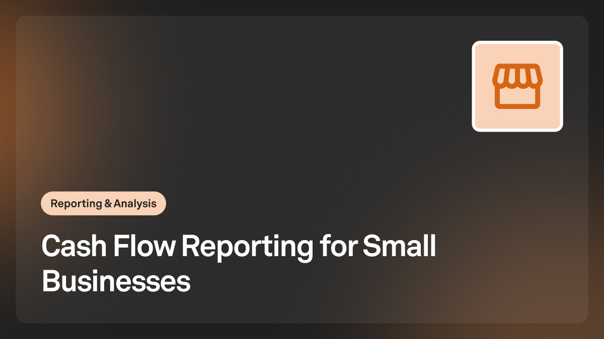 cash flow reporting for small businesses