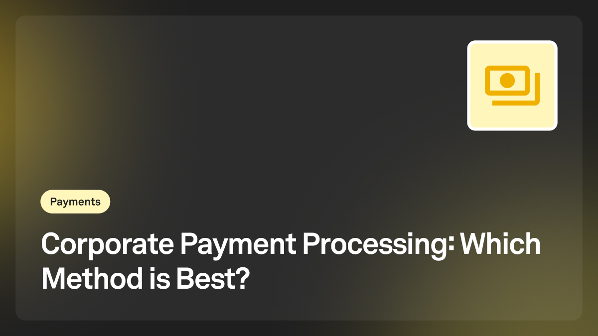 corporate payment processing
