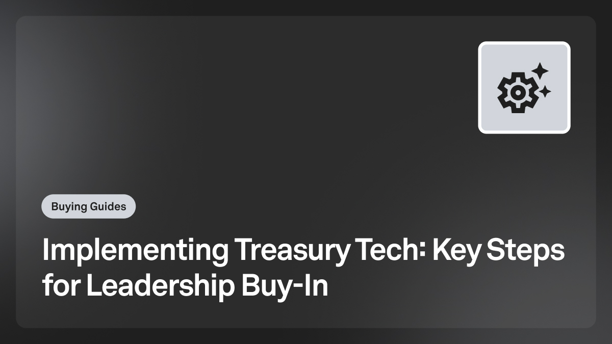 implementing a new treasury tech
