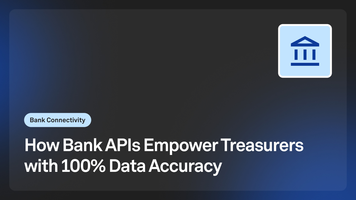 bank apis empower treasurers