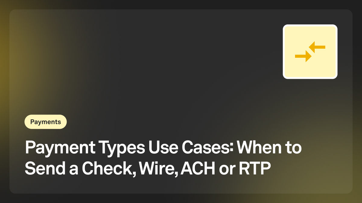 payment types use cases