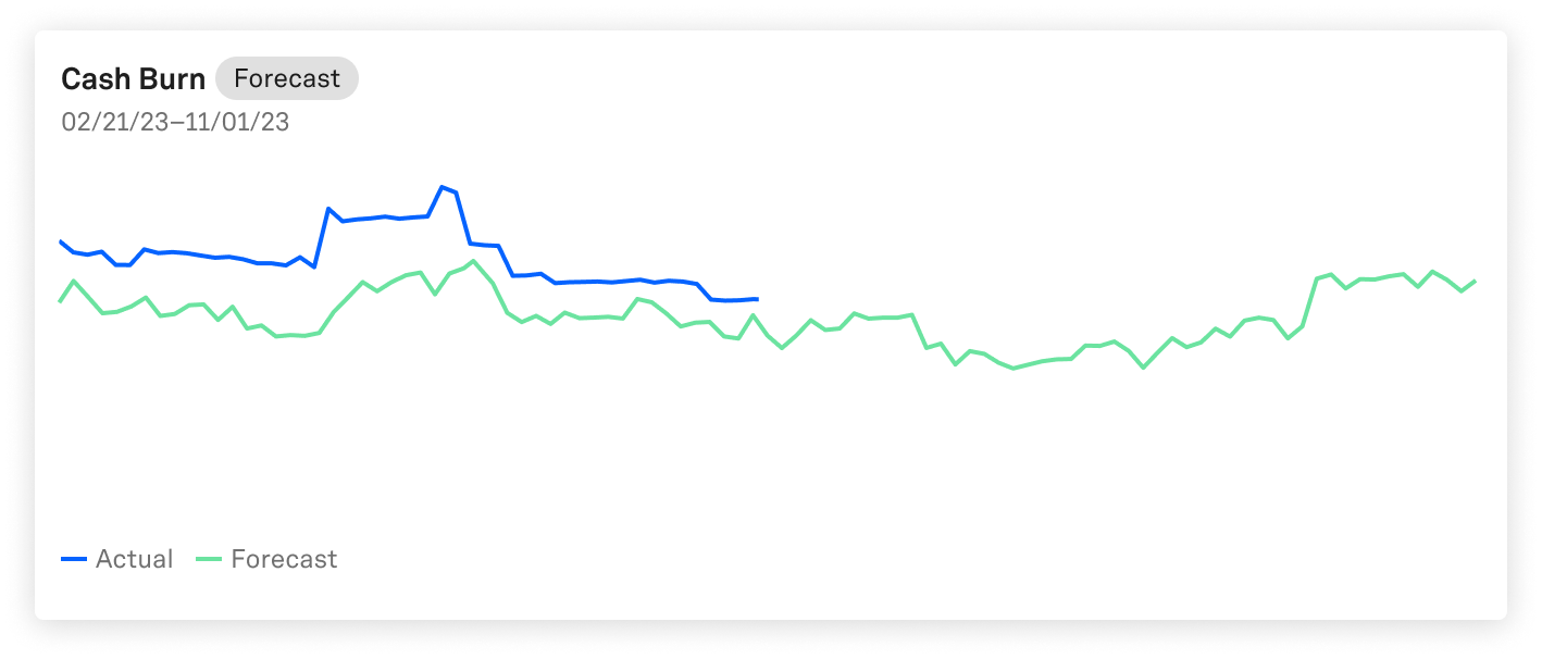 forecast cash burn