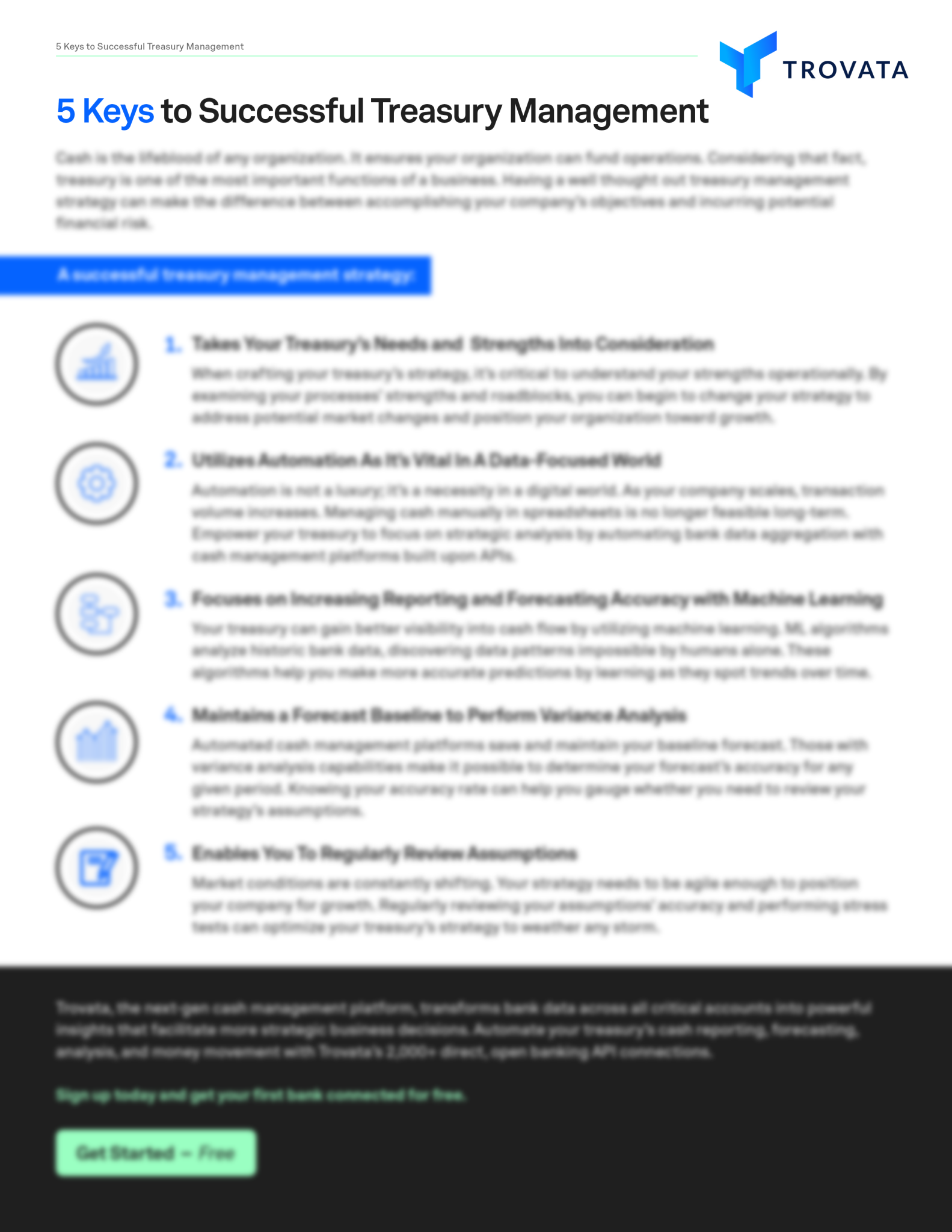 5 keys to successful treasury management