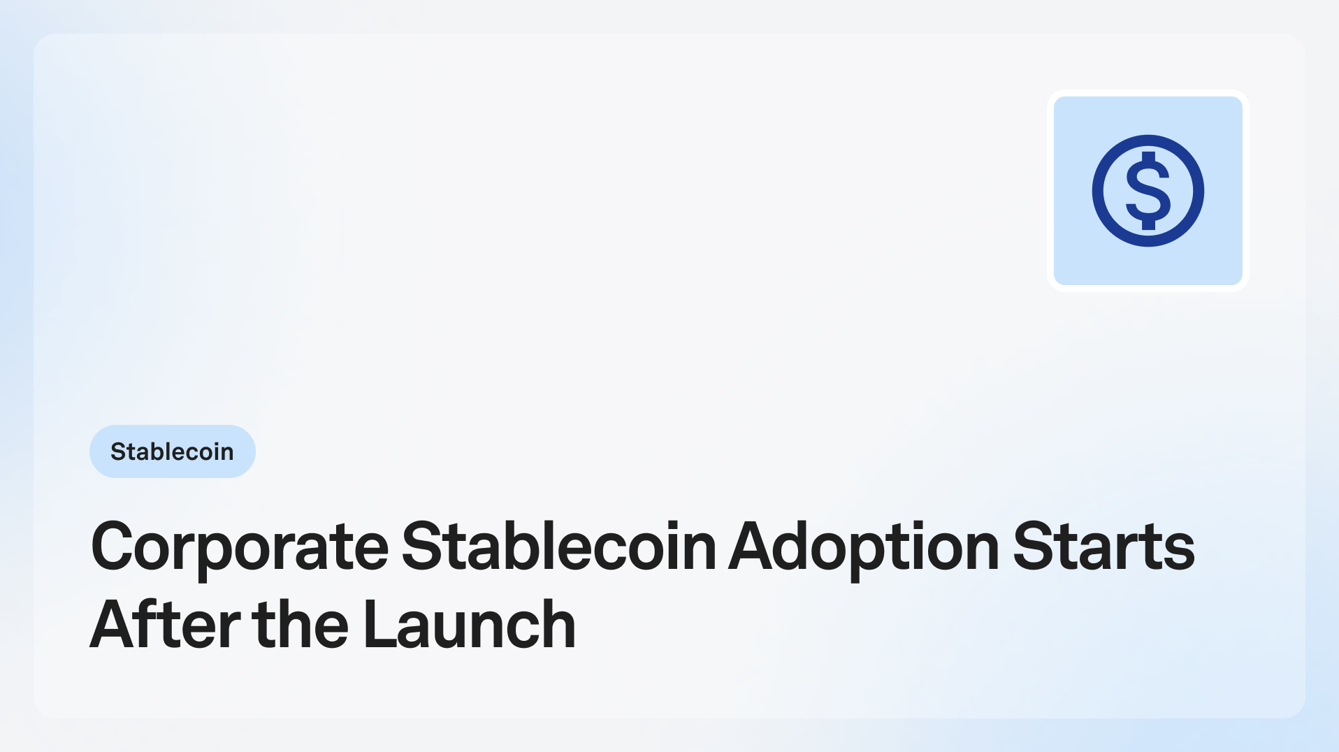 corporate stablecoin banner