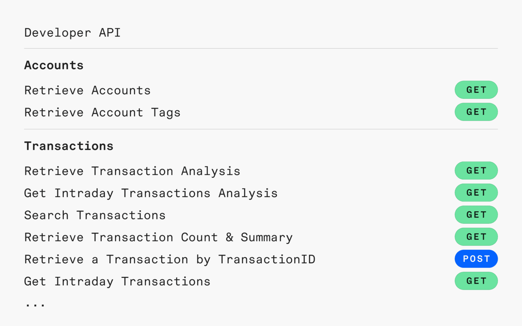 developer api